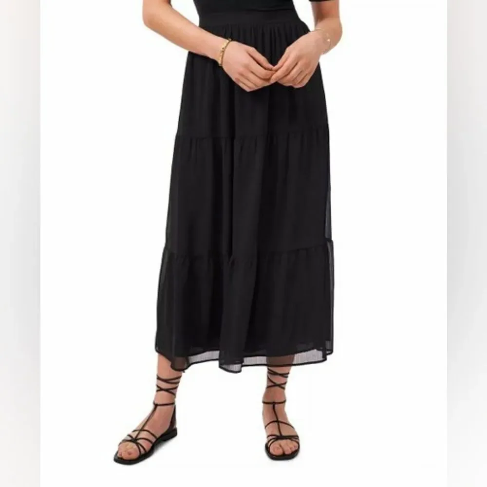Vince Camuto Tiered Maxi Skirt sz Lg